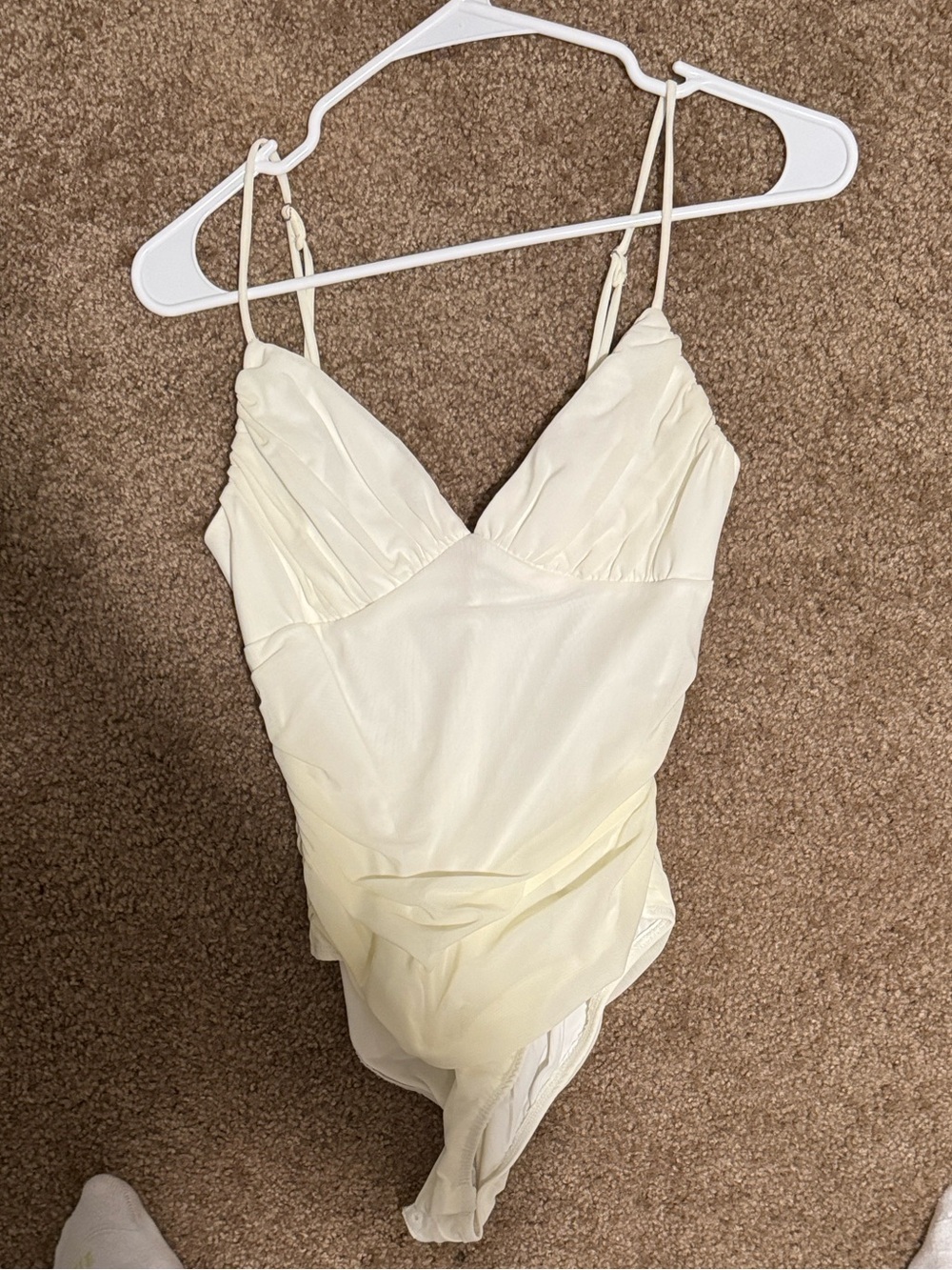 Princess Polly Cream Bodysuit